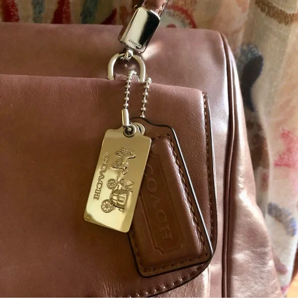 ❌SOLD❌ Coach Madison Metallic Leather North South Satchel 25175 - Picture 4 of 11